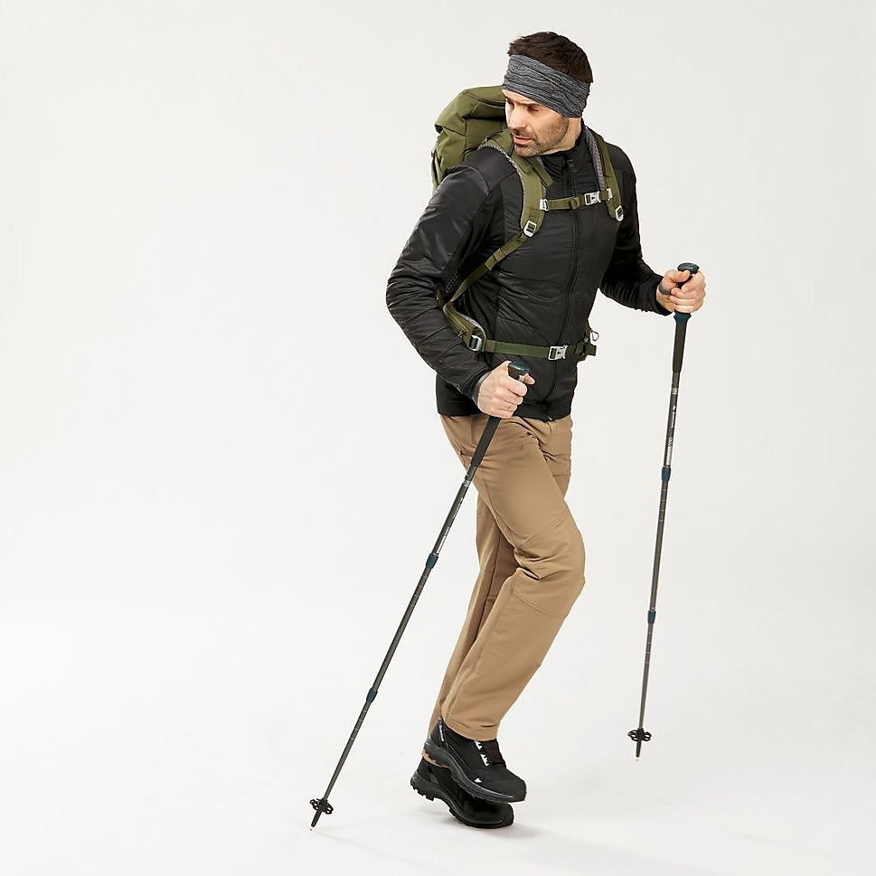 QUECHUAメンズフリースジャケットSH900 BLK