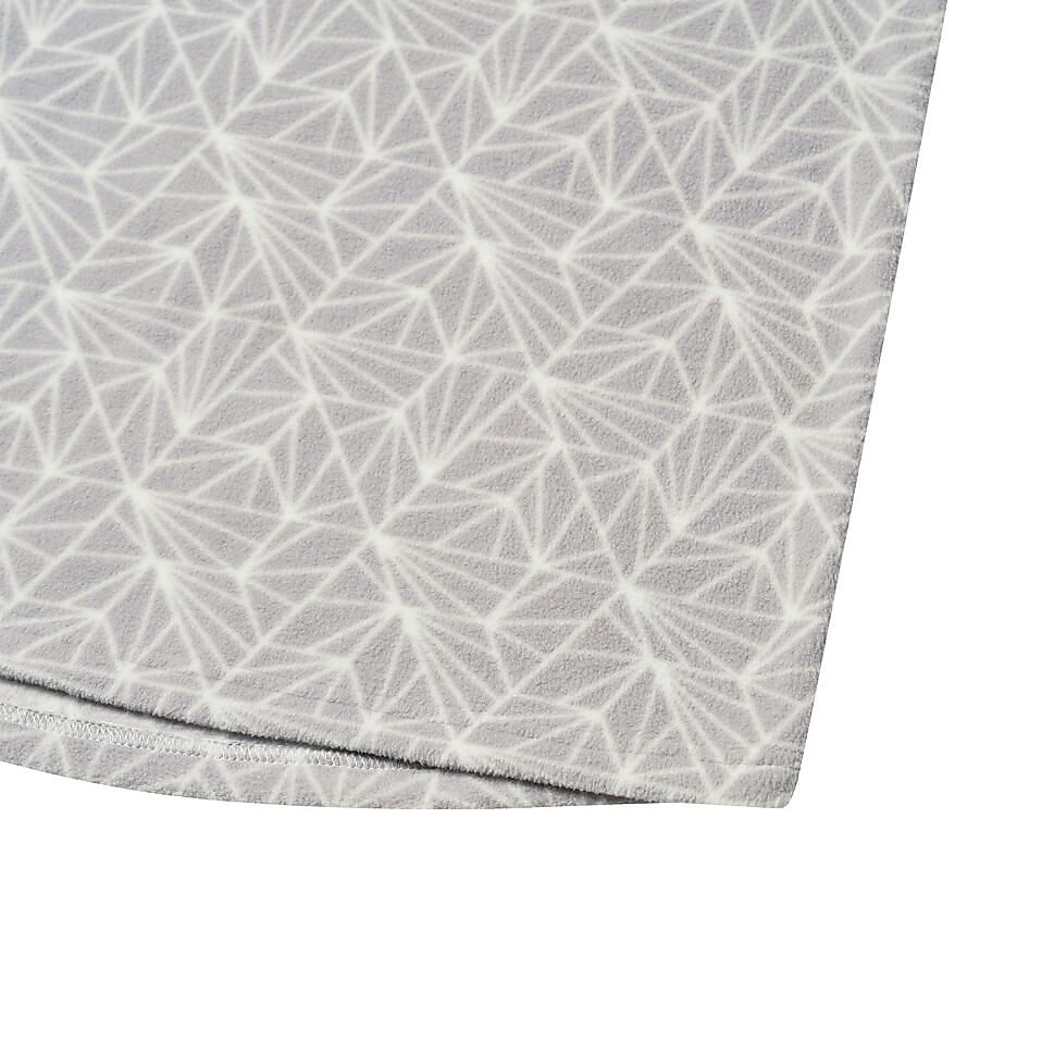 QUECHUAキッズフリース ハーフジップMH100 GRY