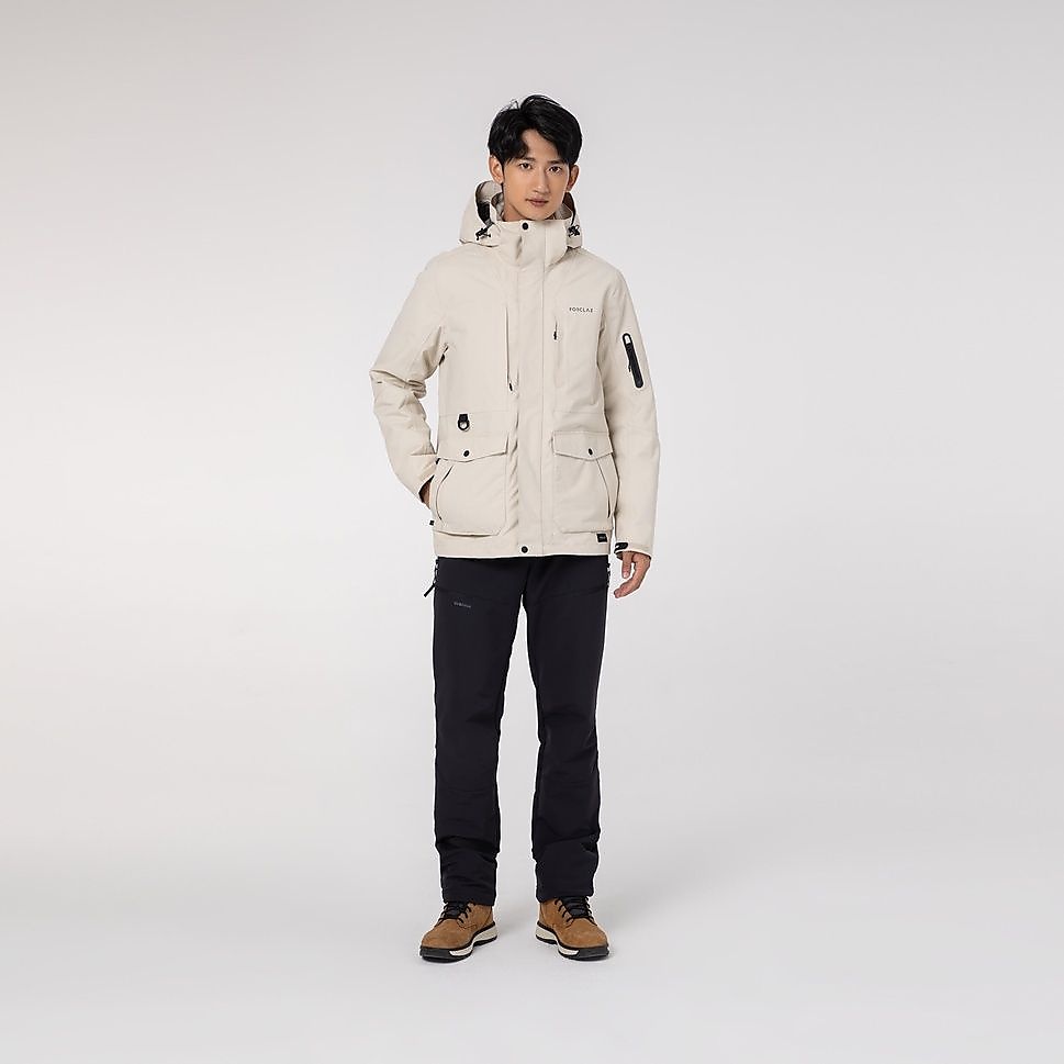 FORCLAZメンズダウンジャケット3WAY NH500 BEG