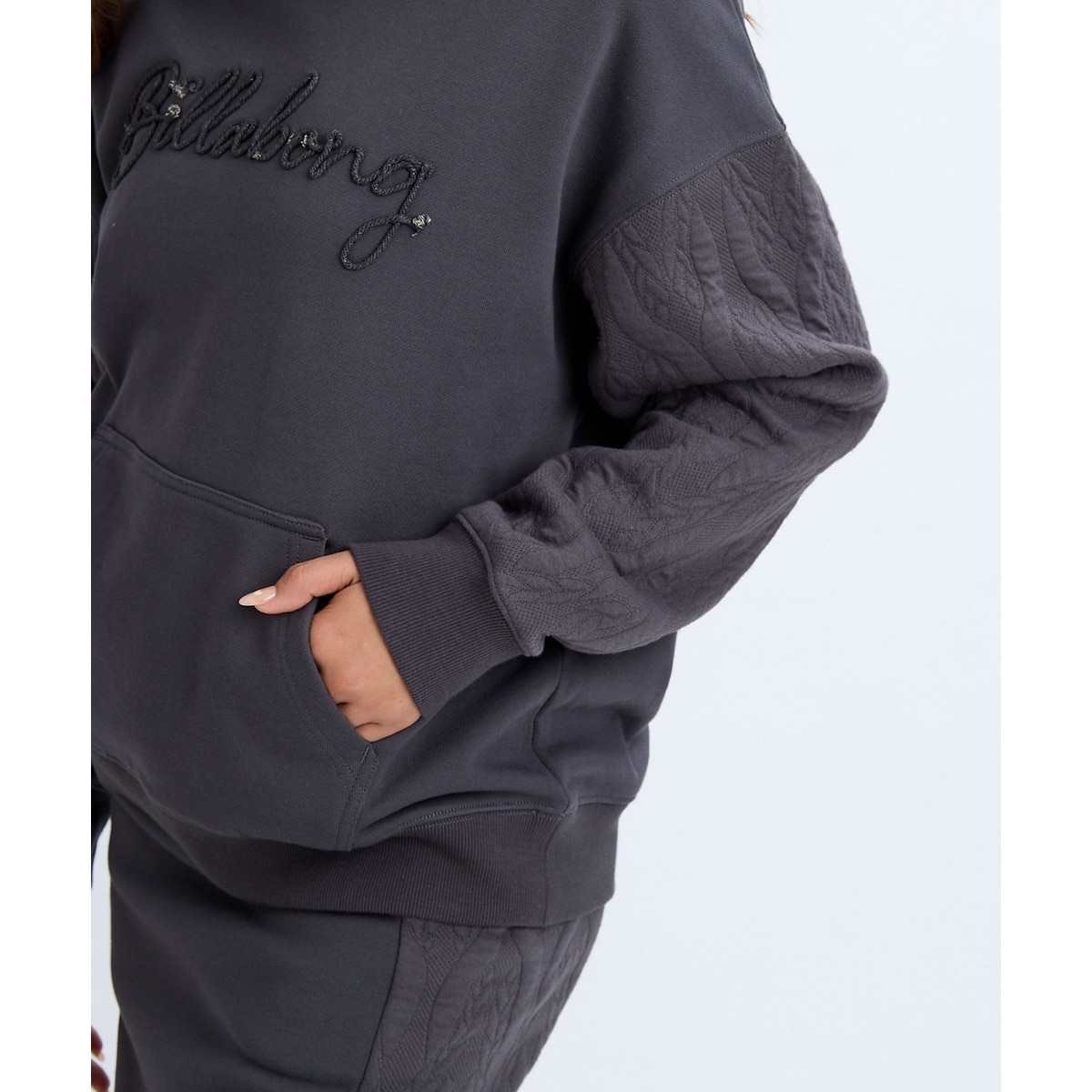 QUILT MIX LOOSE FIT PARKA
