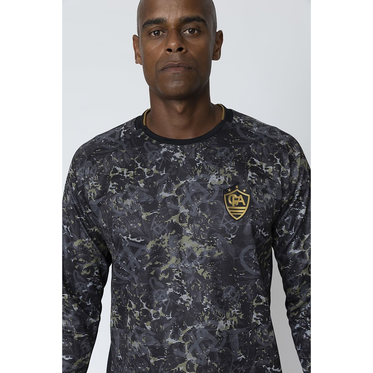 グラフィック長袖プラクティスシャツ