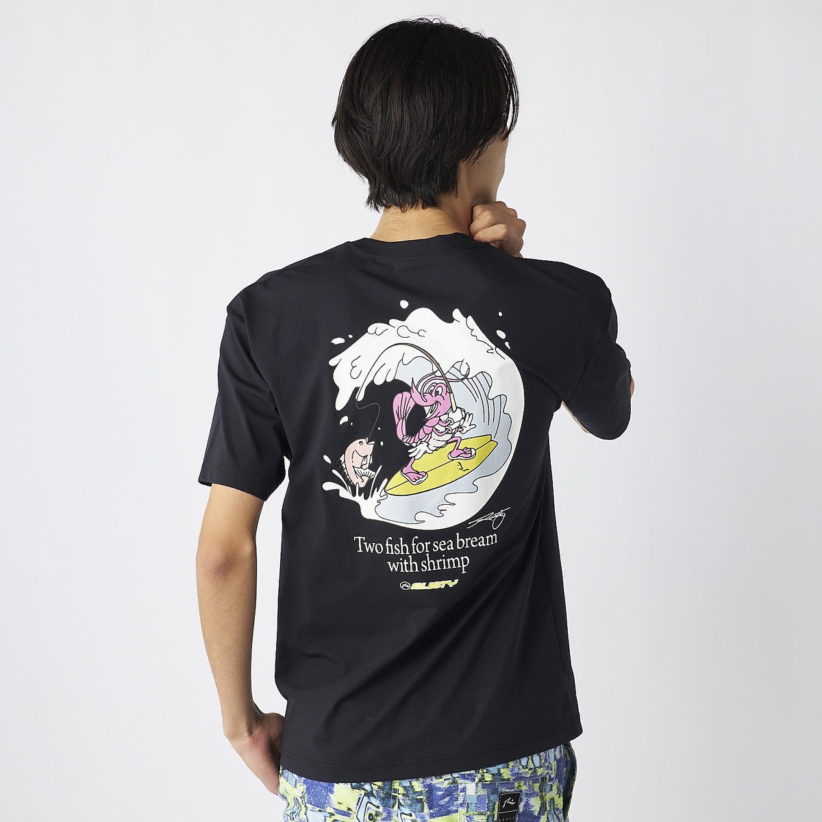 メンズRUSTYハンソデUVTシャツ