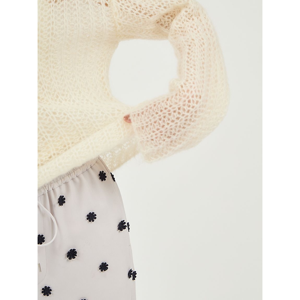 ルーズモヘアニットトップス