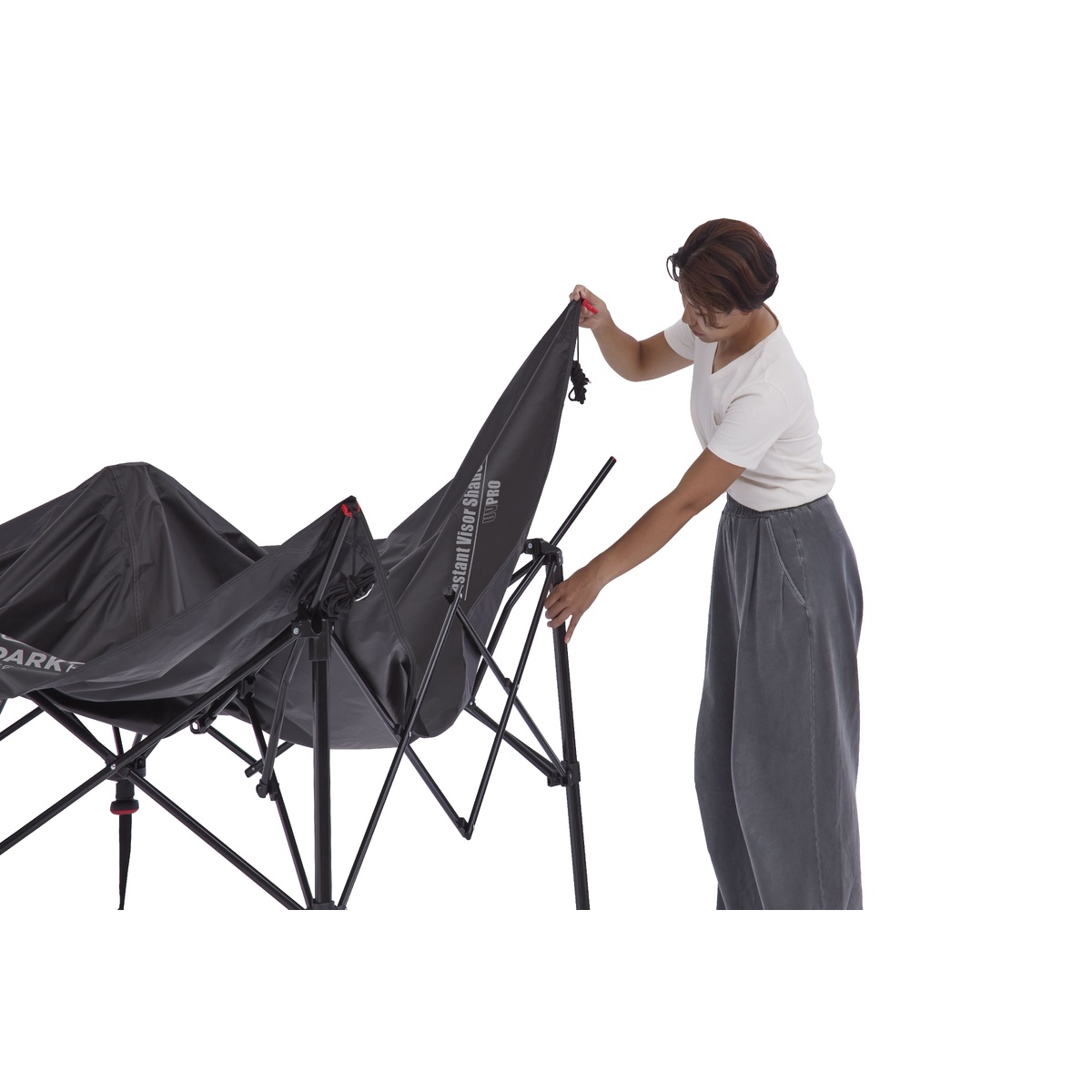 インスタントバイザーシェード4レクタ DR(ジェットブラック)