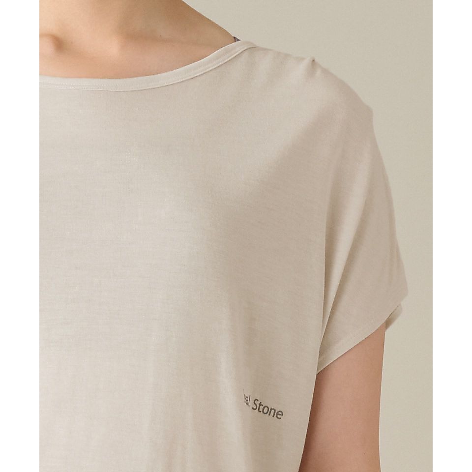 Real Stone フレンチスリーブトップ SAND