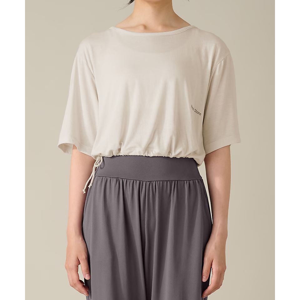 Real Stone ハーフスリーブトップ  SAND