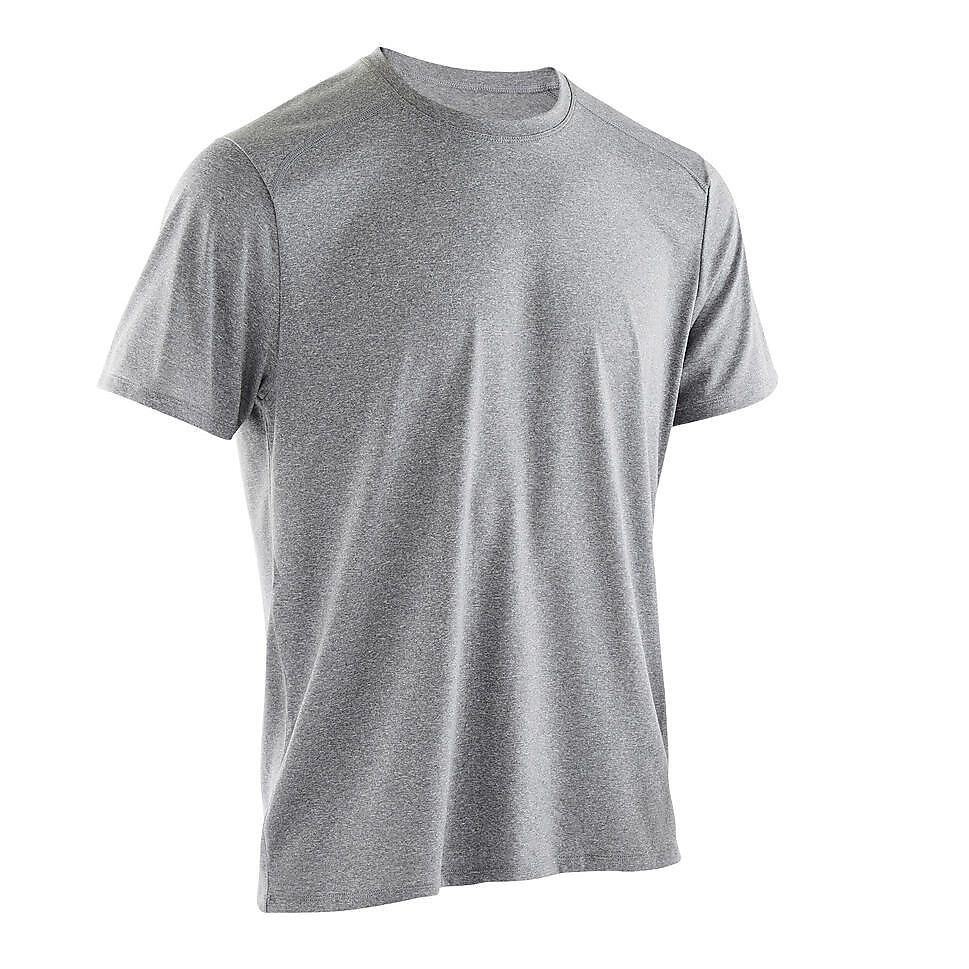 Decathlon メンズ半袖Tシャツ100 ジム・フィットネス GRY