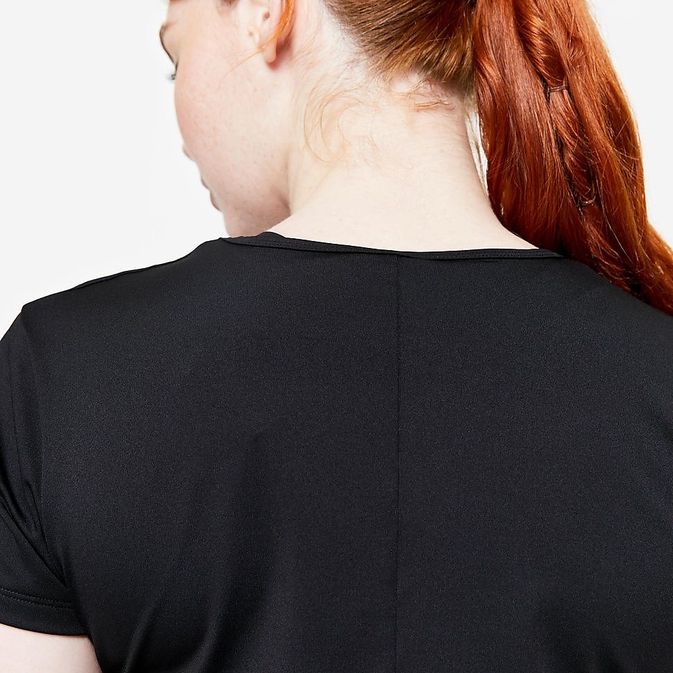 Decathlon レディース半袖Tシャツ100 ジム・フィットネス BLK