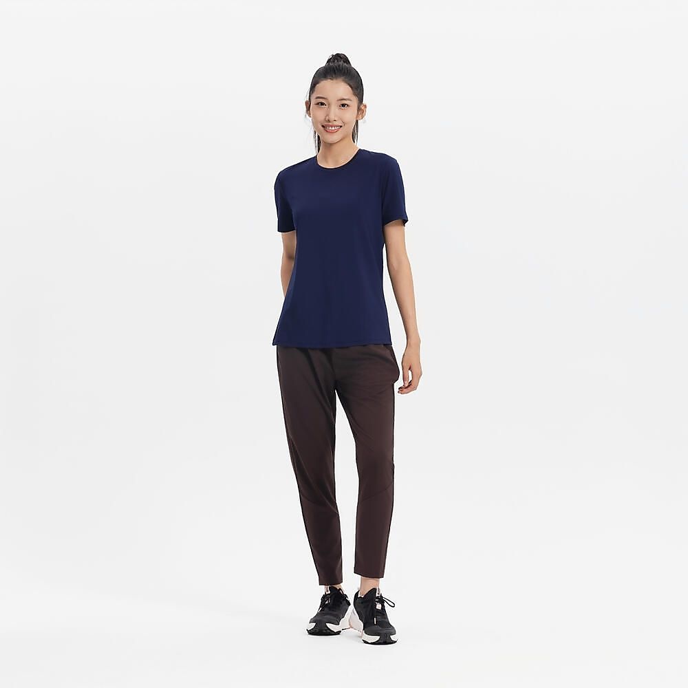 Decathlon レディース半袖Tシャツ100 ジム・フィットネス NVY