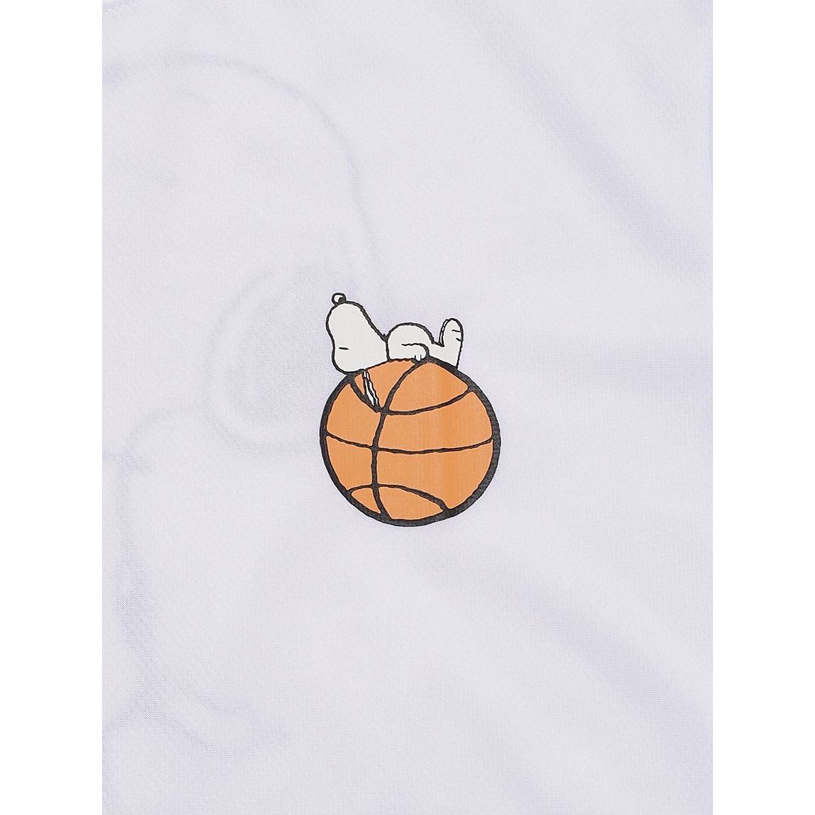 26PEANUTSバスケバックプリントTシャツ