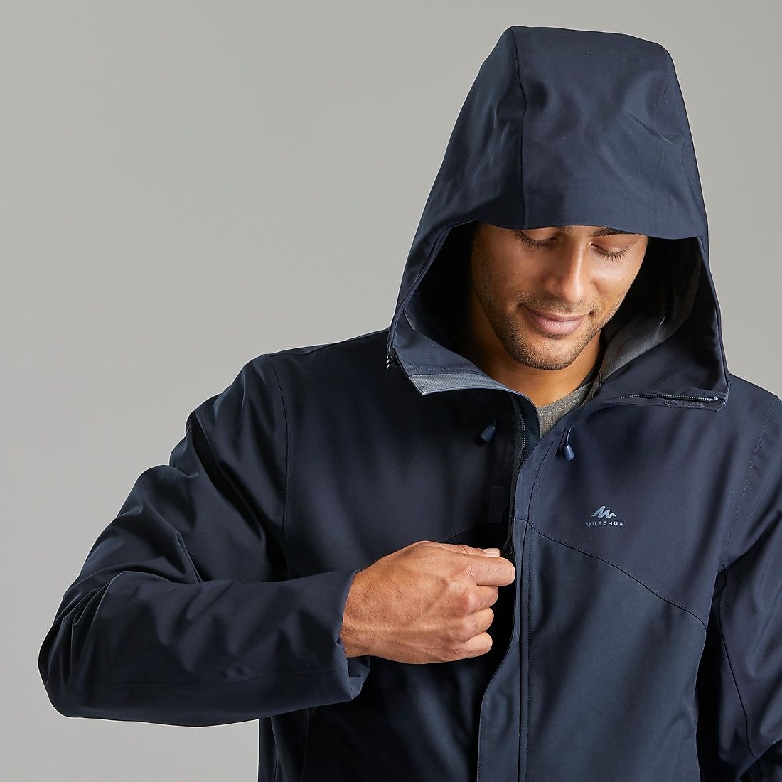 Decathlon メンズ 防水ジャケット MH150 NVY