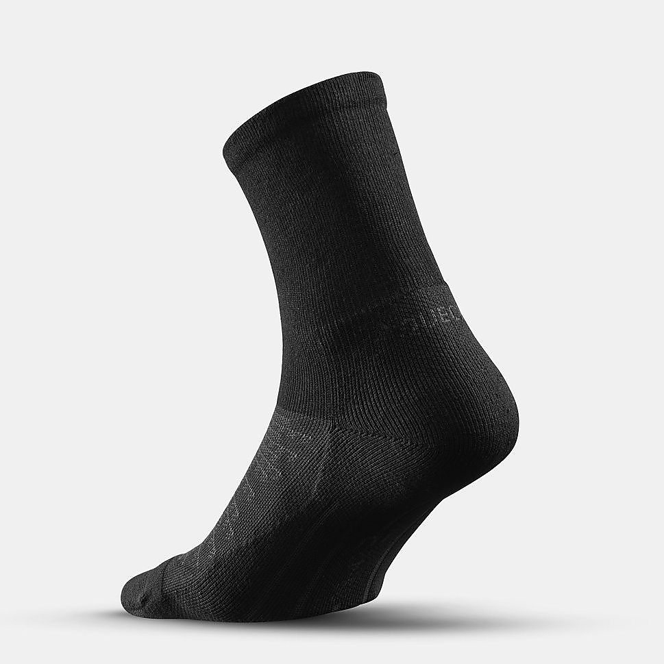 Decathlon 2足組ロークルー丈ソックス HIKE 100 BLK