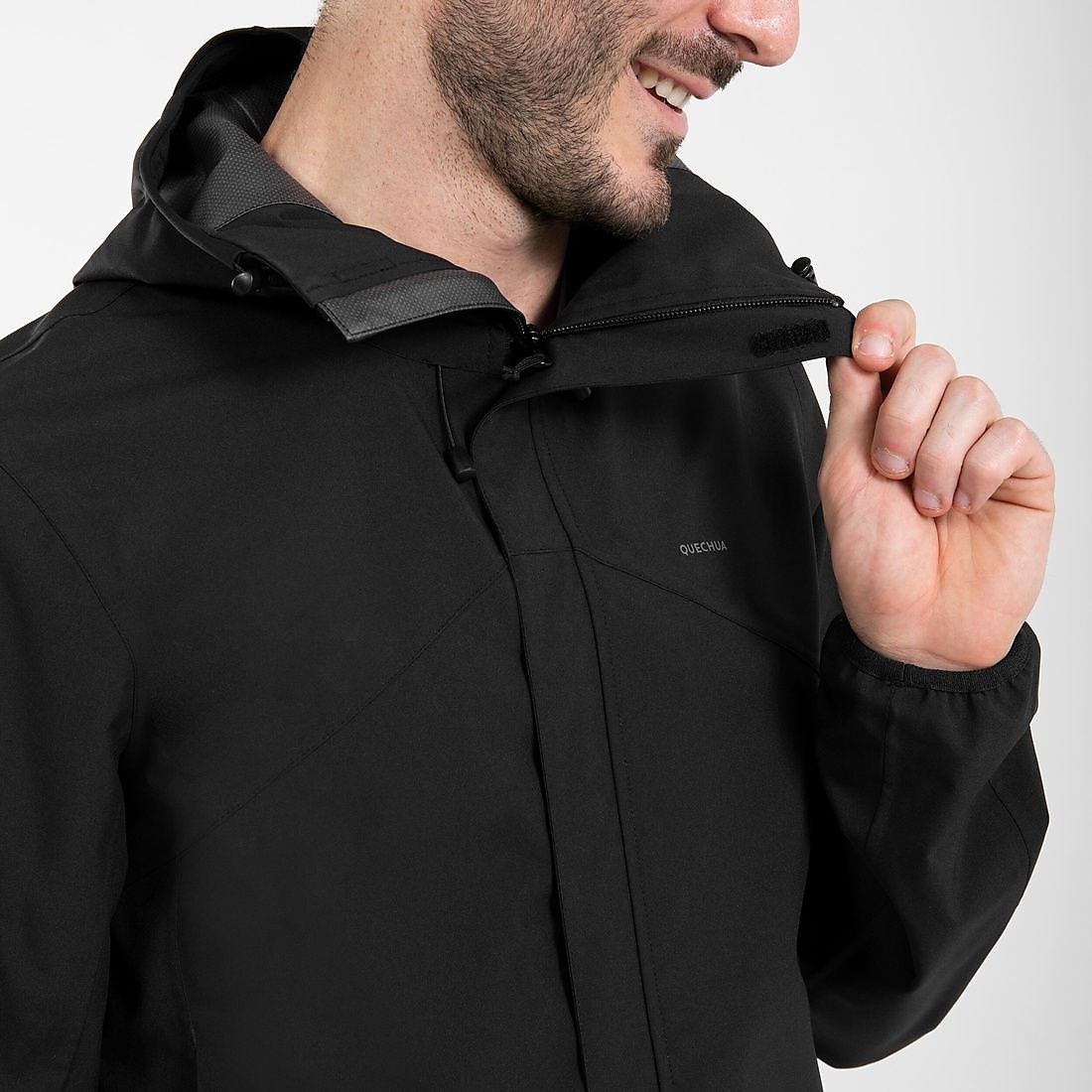 Decathlon メンズ 防水ジャケット MH150 BLK