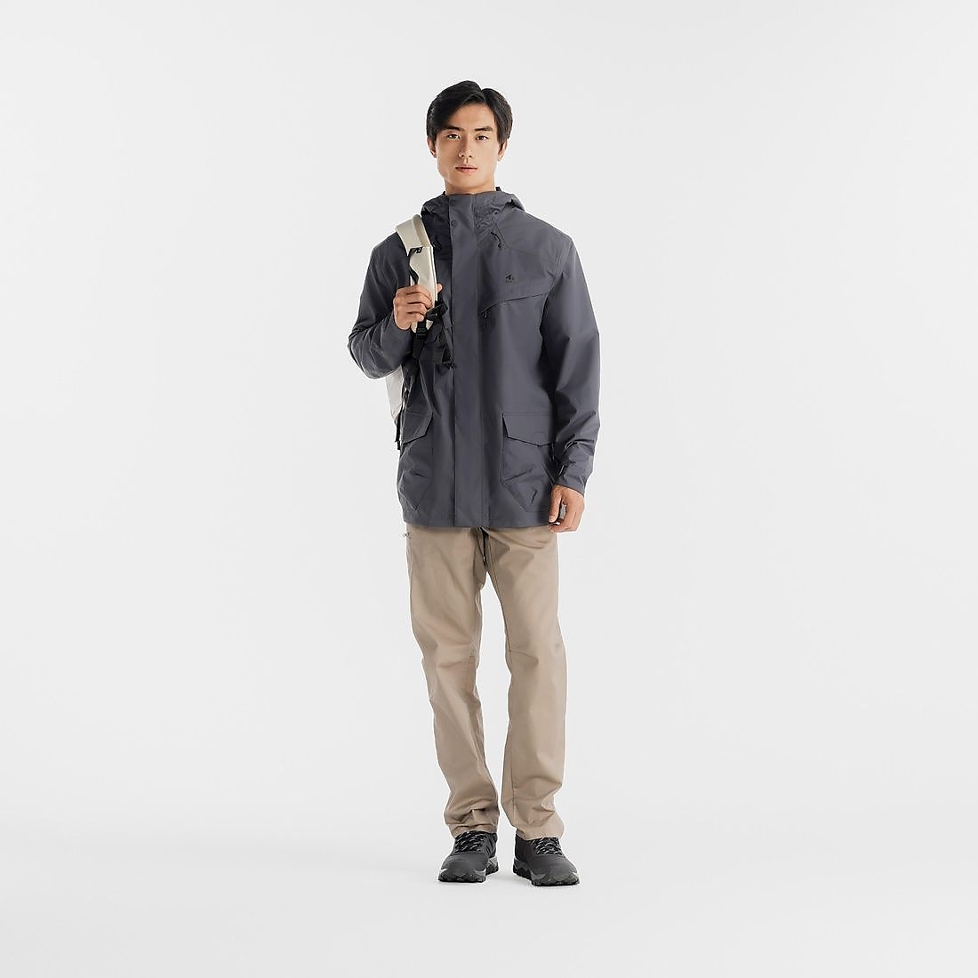 Decathlon メンズ ジャケット 防水 NH500 PROTECT AF GRY