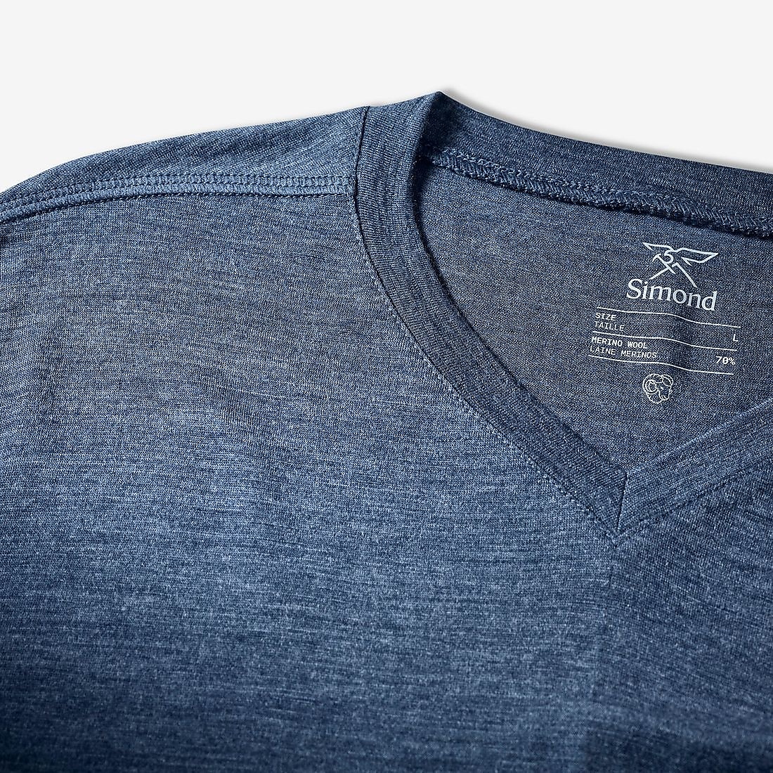 SIMOND メンズ 長袖Tシャツ MERINO FRESH BLU