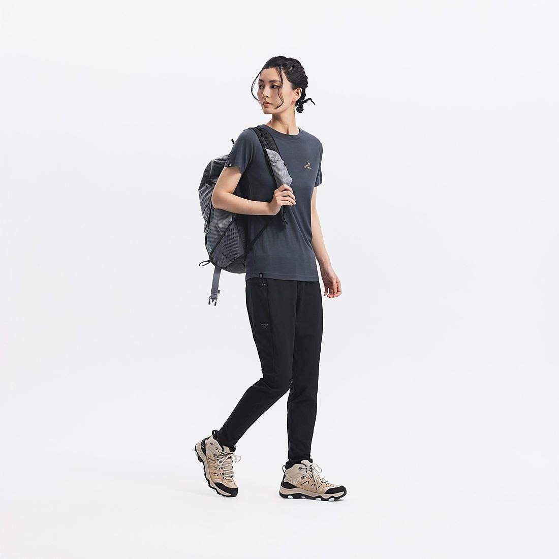 SIMOND レディース Tシャツ TRAVEL 500 WOOL GRY