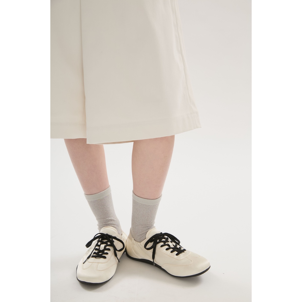 ベルト付きミディバミューダパンツ