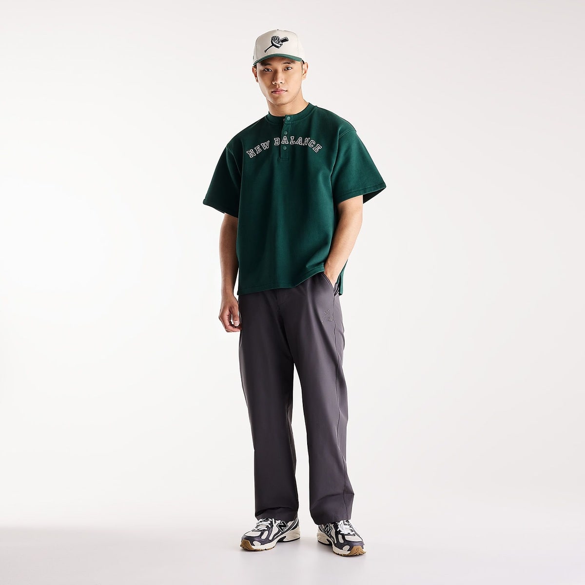 大谷翔平シグネチャーヘンリーネックショートスリーブTシャツ