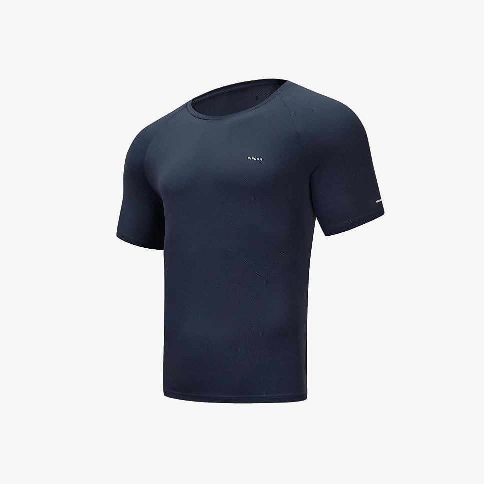 KIPRUN メンズTシャツ RUN 500 COOL DRY NVY