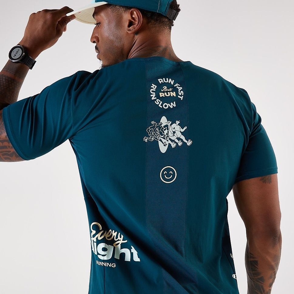 KIPRUNメンズTシャツRUN900 LIGHT NVY