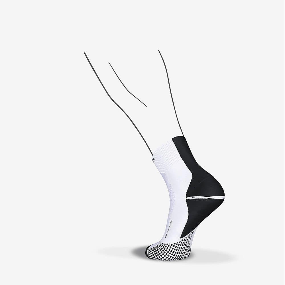 KIPRUN ロークルー丈ソックス 厚手 Run900 WHT