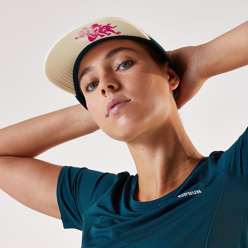 KIPRUN ユニセックス ランニングキャップ 5パネル BLU YEL