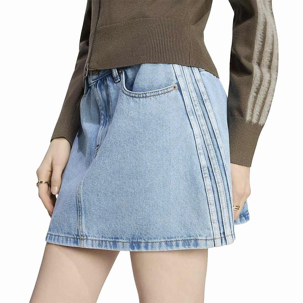 3 STRIPES MINI SKIRT DENIM