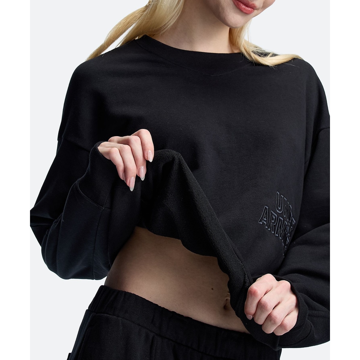 UA ESSENTIAL TERRY EMBROIDERY CREW