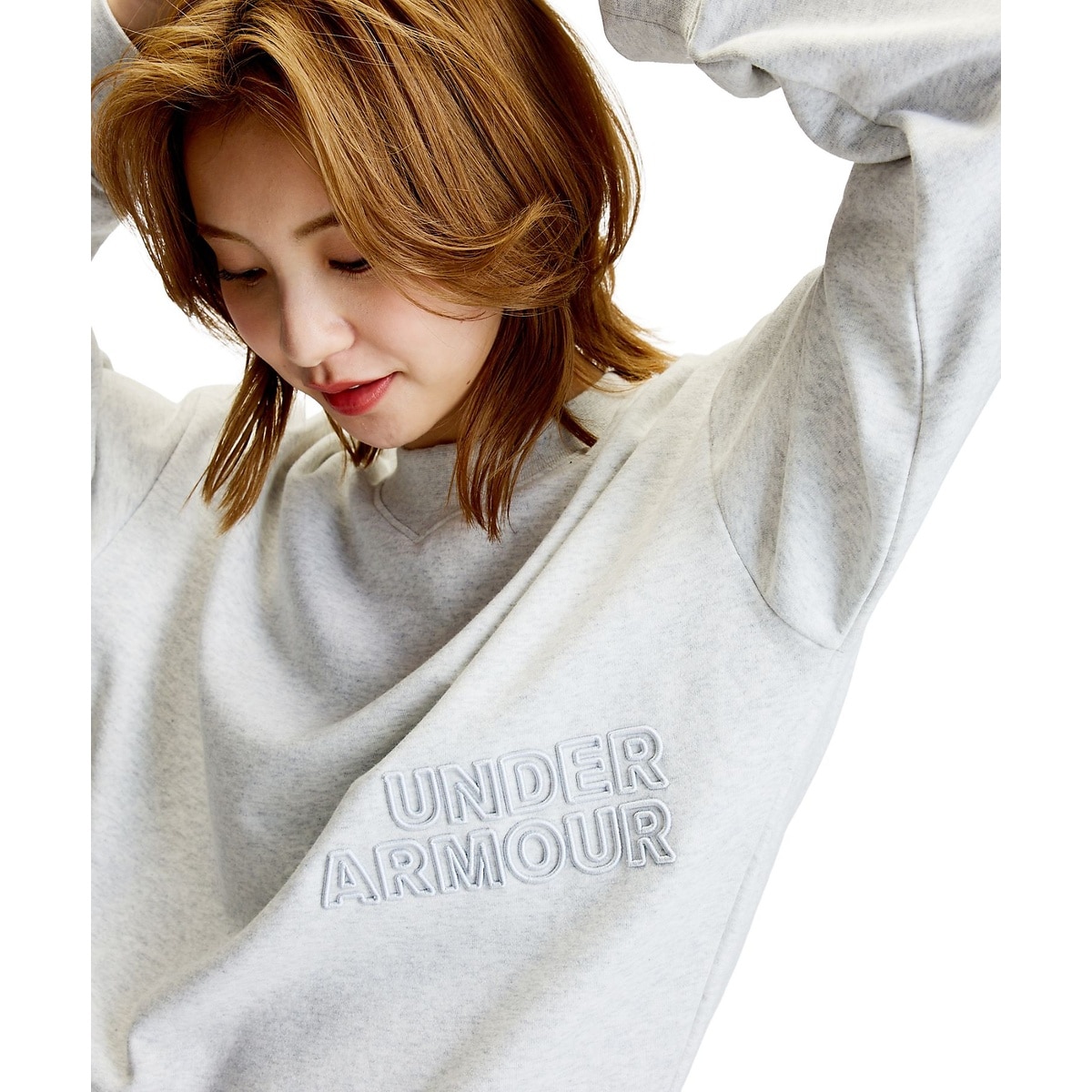UA ESSENTIAL TERRY EMBROIDERY CREW