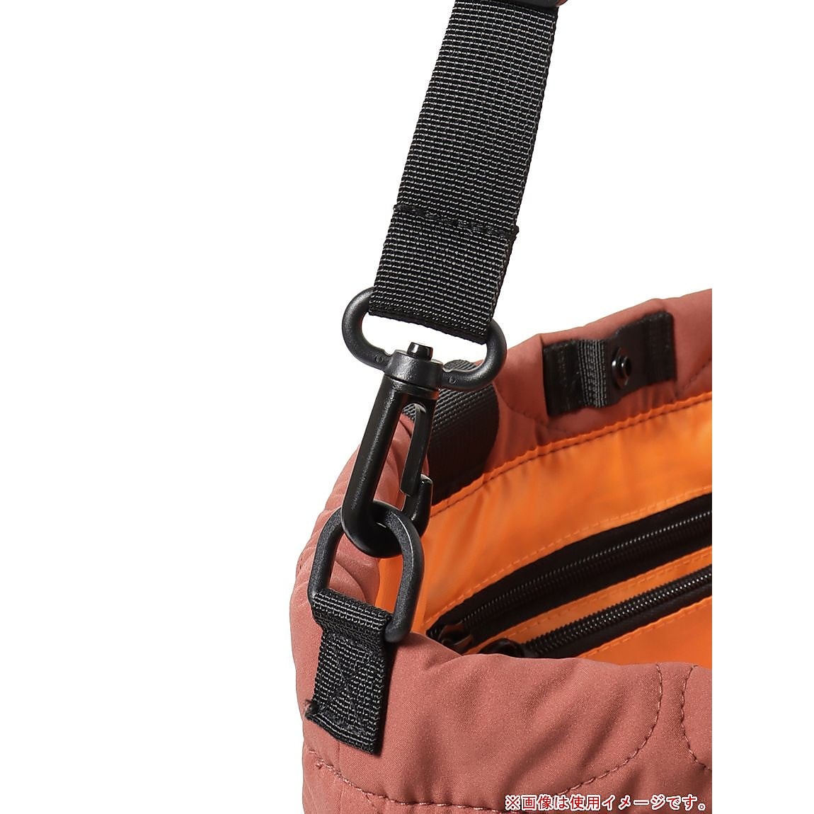 [KiU PADDED DRAWSTRING TOTEBAG]テラコッタ
