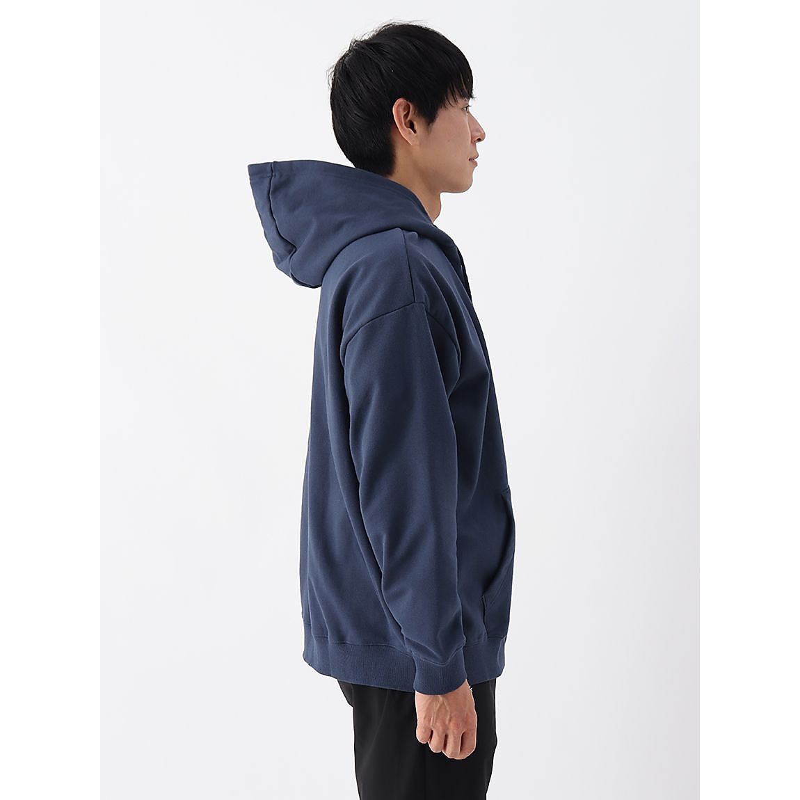 SP LOGO ZIP UP HOODIE XL NAVY
