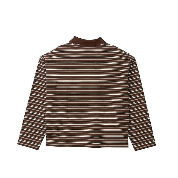 L/S BORDER POLO SHIRT