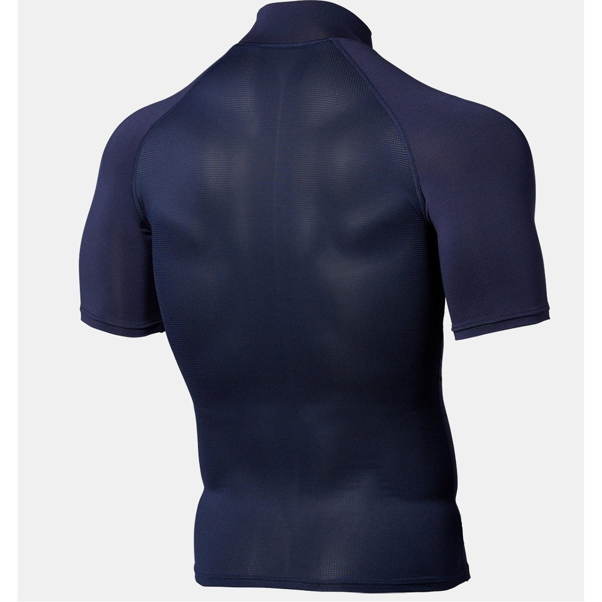 UA HEATGEAR ARMOUR COMPRESSION SHORT SLEEVE MOCK NECK SHIRT