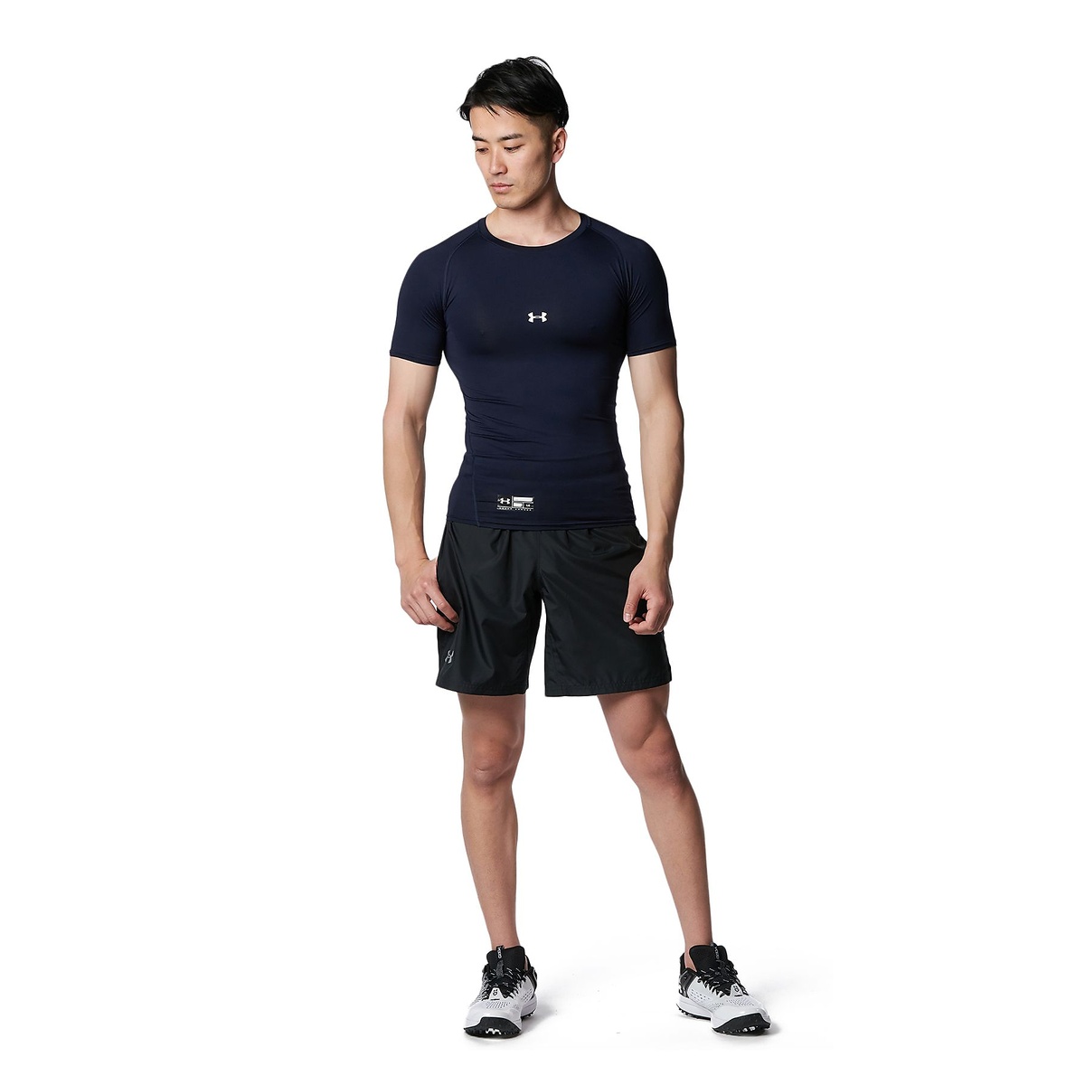 UA HEATGEAR ARMOUR COMPRESSION SHORT SLEEVE CREW NECK SHIRT