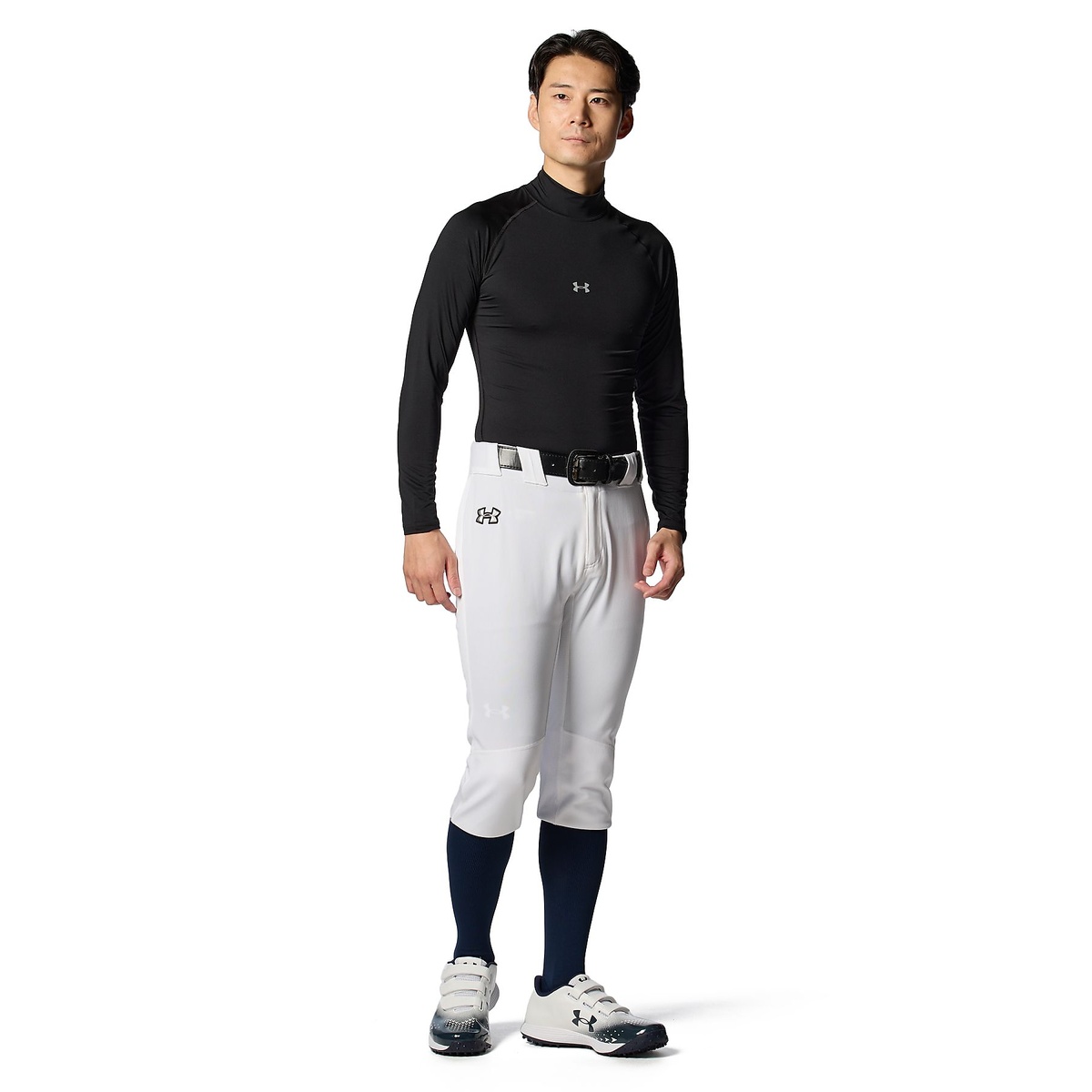 UA HEATGEAR ARMOUR COMPRESSION LONG SLEEVE MOCK NECK SHIRT