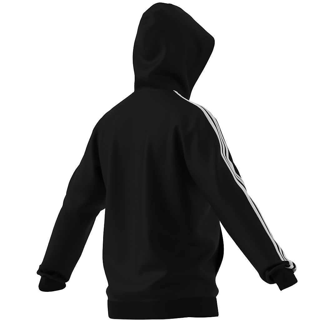 エッセンシャルズ フリース 3ストライプス フルジップパーカー / M ESSENTIALS 3STRIPES FULL-ZIP HOODIE