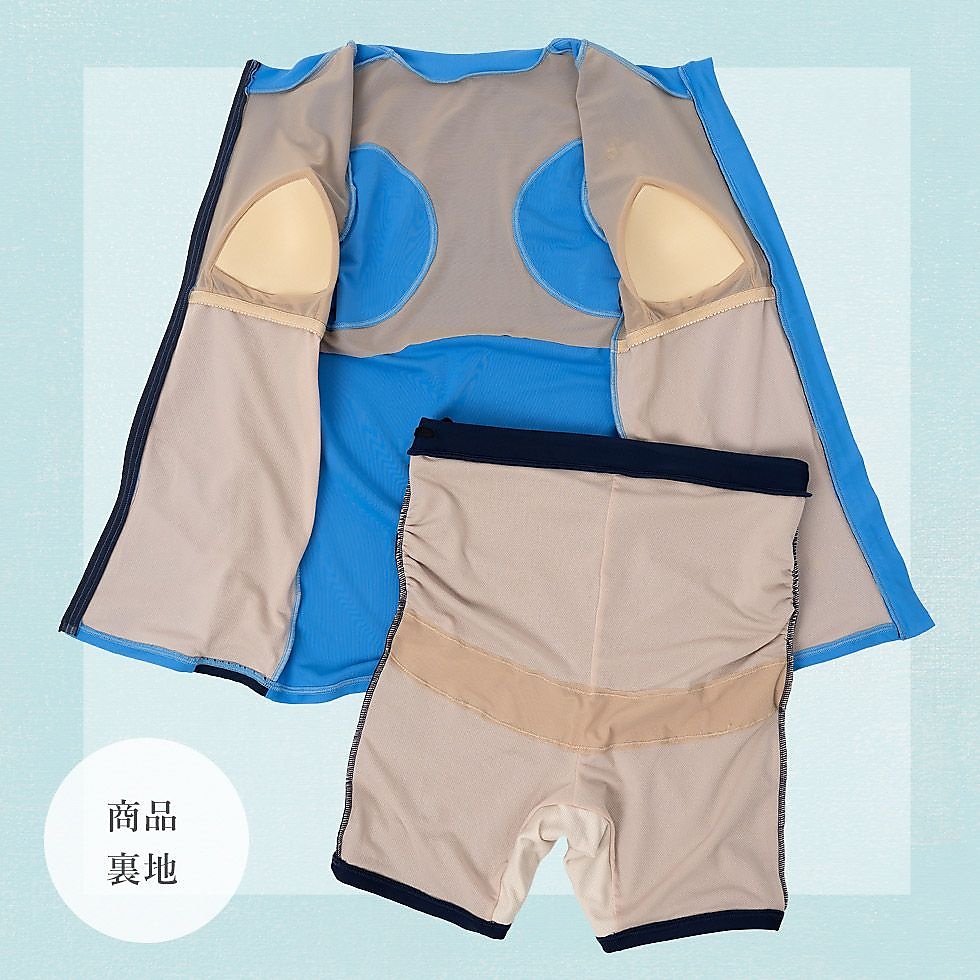 リゾート柄ノースリーブマタニティ水着