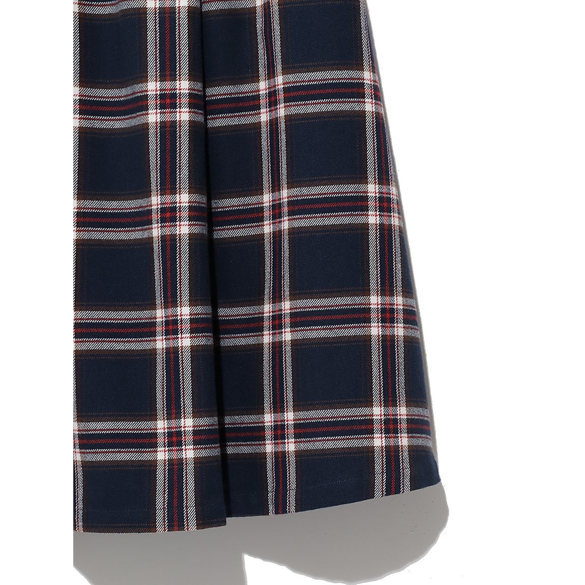 ジュニア チェックラップフレアスカート