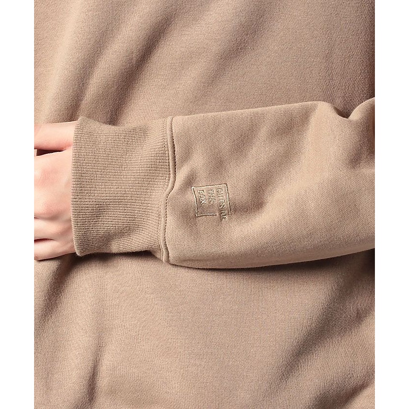 裏起毛クルーネック