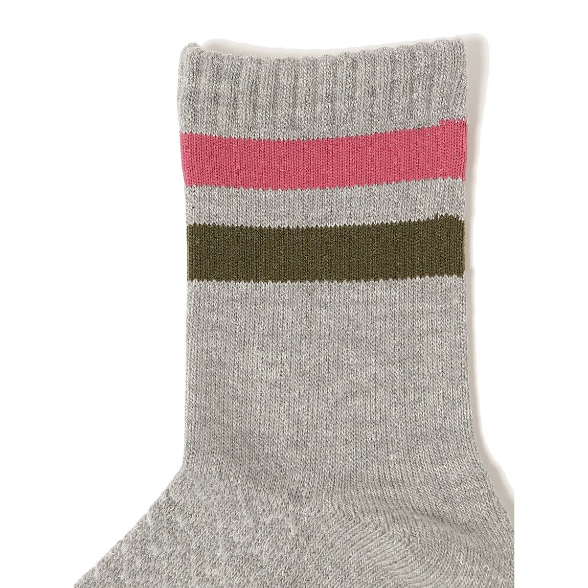 レディース ローゲージミドルソックス（ライン）