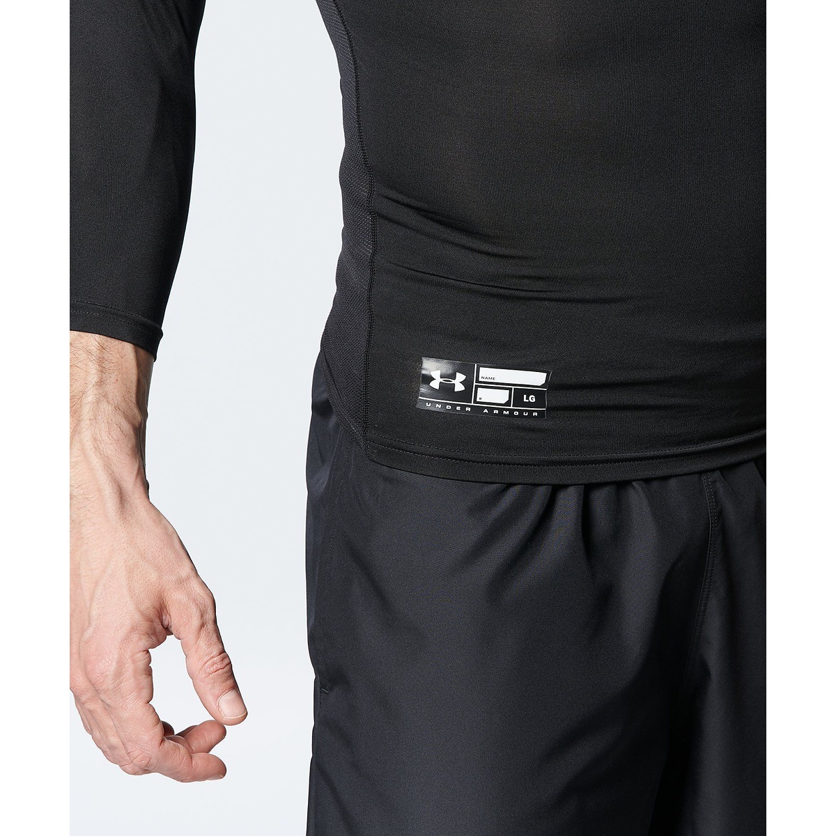 UA HEATGEAR ARMOUR COMPRESSION 3/4 CREW NECK SHIRT