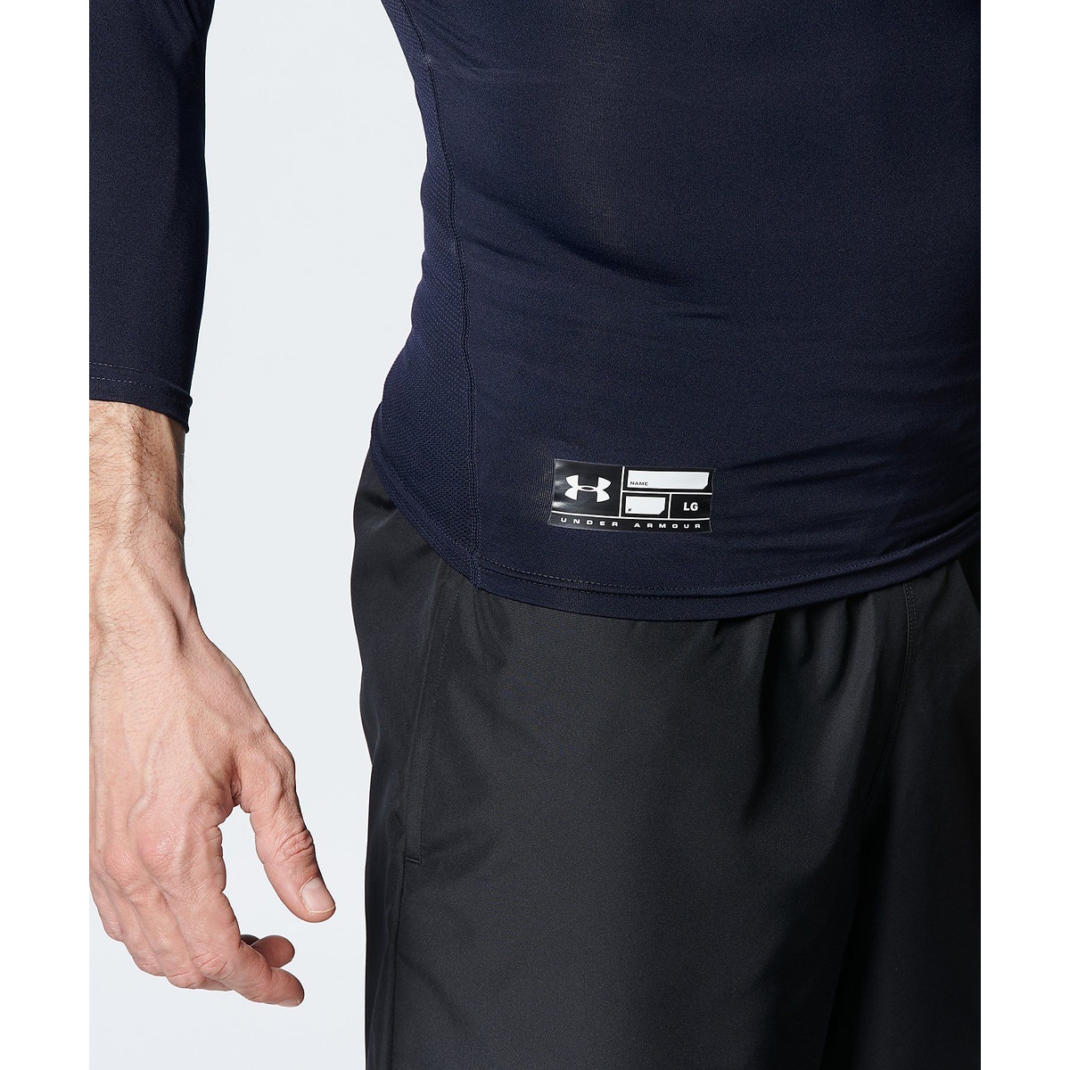 UA HEATGEAR ARMOUR COMPRESSION 3/4 CREW NECK SHIRT