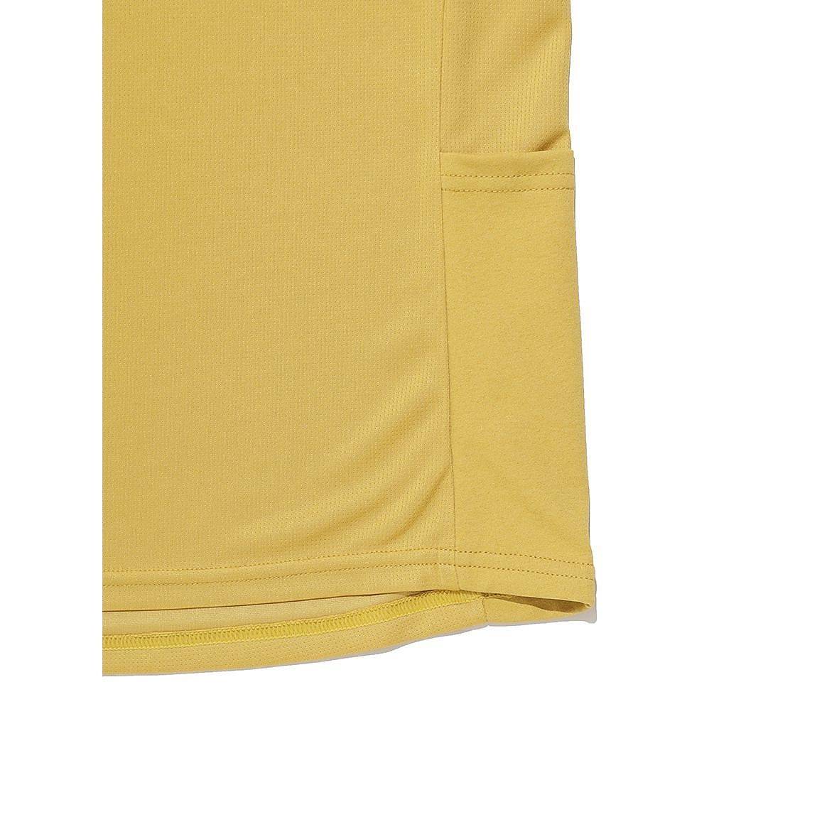 レディース 半袖ハーフジップシャツ