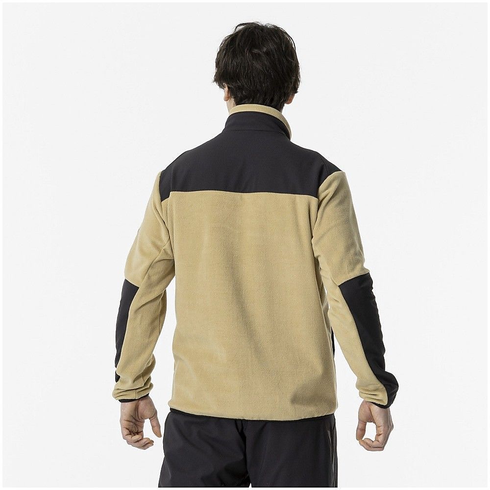 ハイブリッドフリースハーフジップ