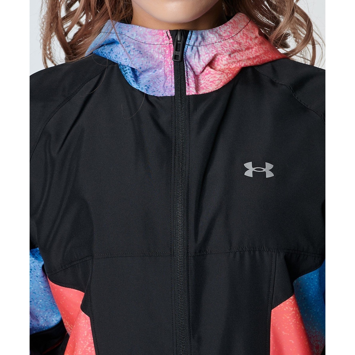 UA TRICOT WOVEN FULL ZIP HOODIE