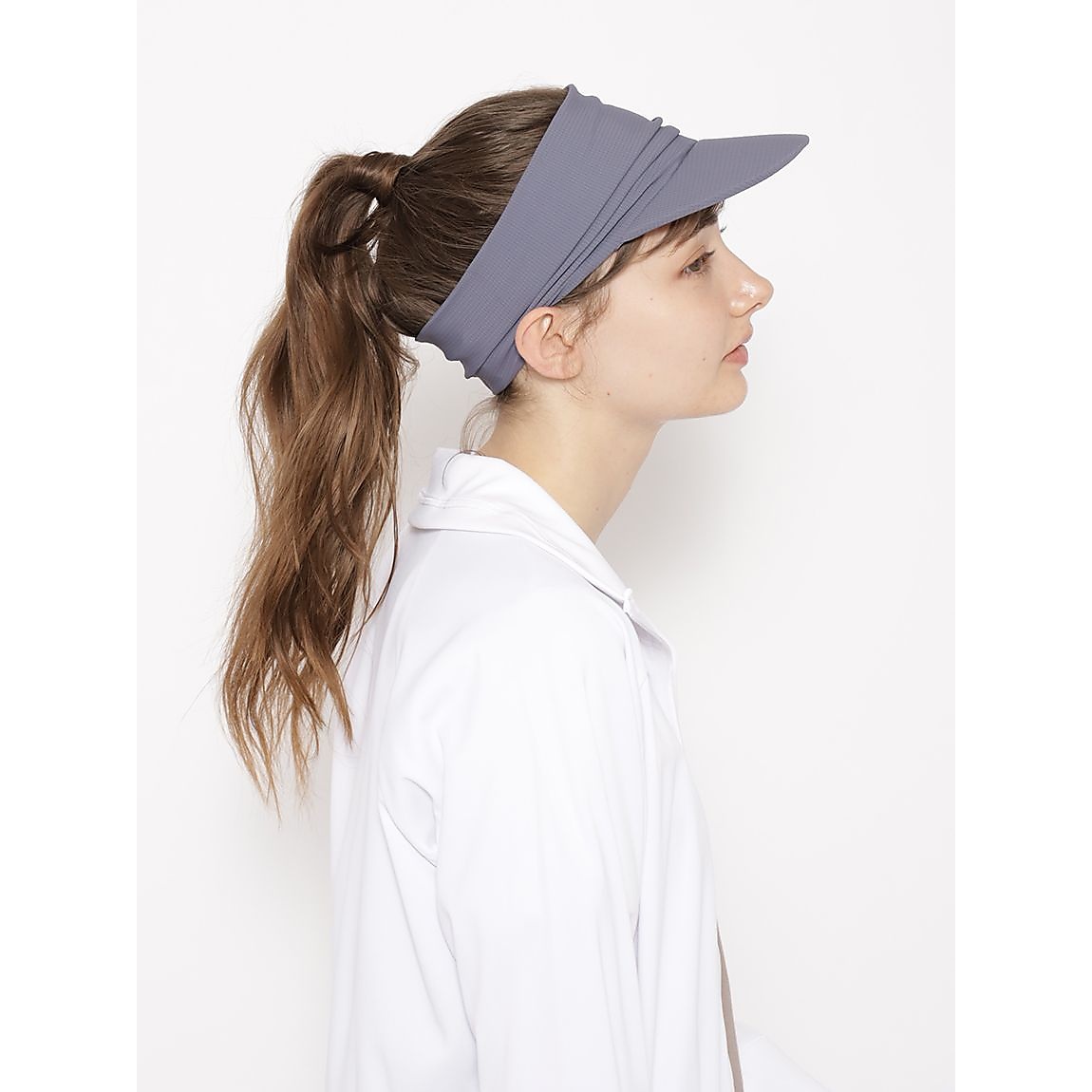 ストレッチナイロン ヘッドバンドバイザー LADIES