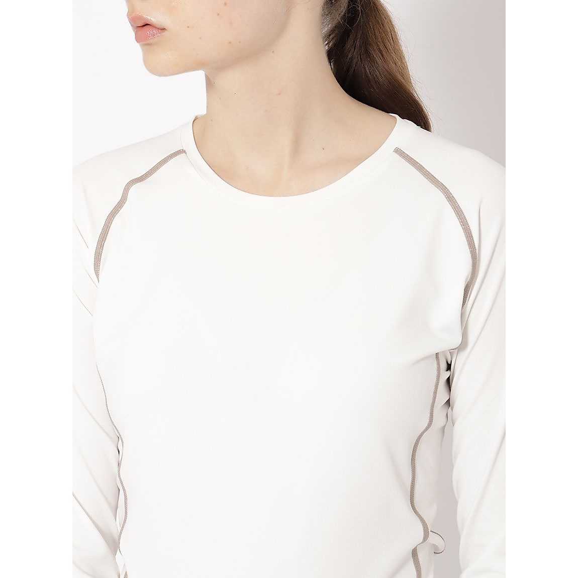 ソフトコンプレッション クルーネック長袖Tシャツ LADIES