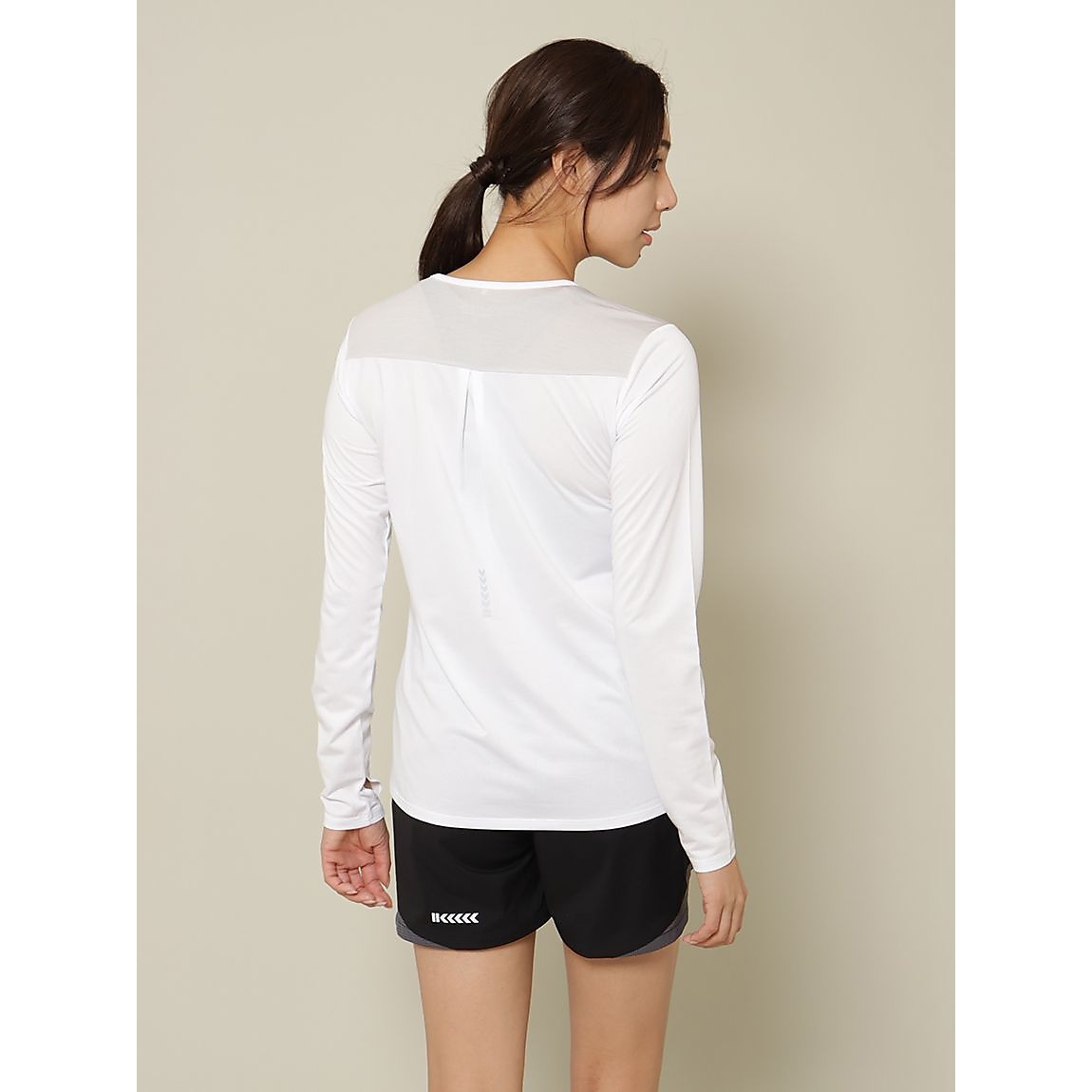 RUNスムースドビー クルーネックロングスリーブTシャツ LADIES