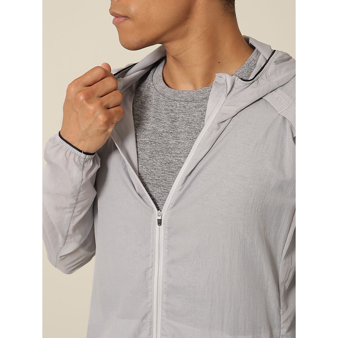 RUNナイロンリップ  ポケッタブルジャケット MENS