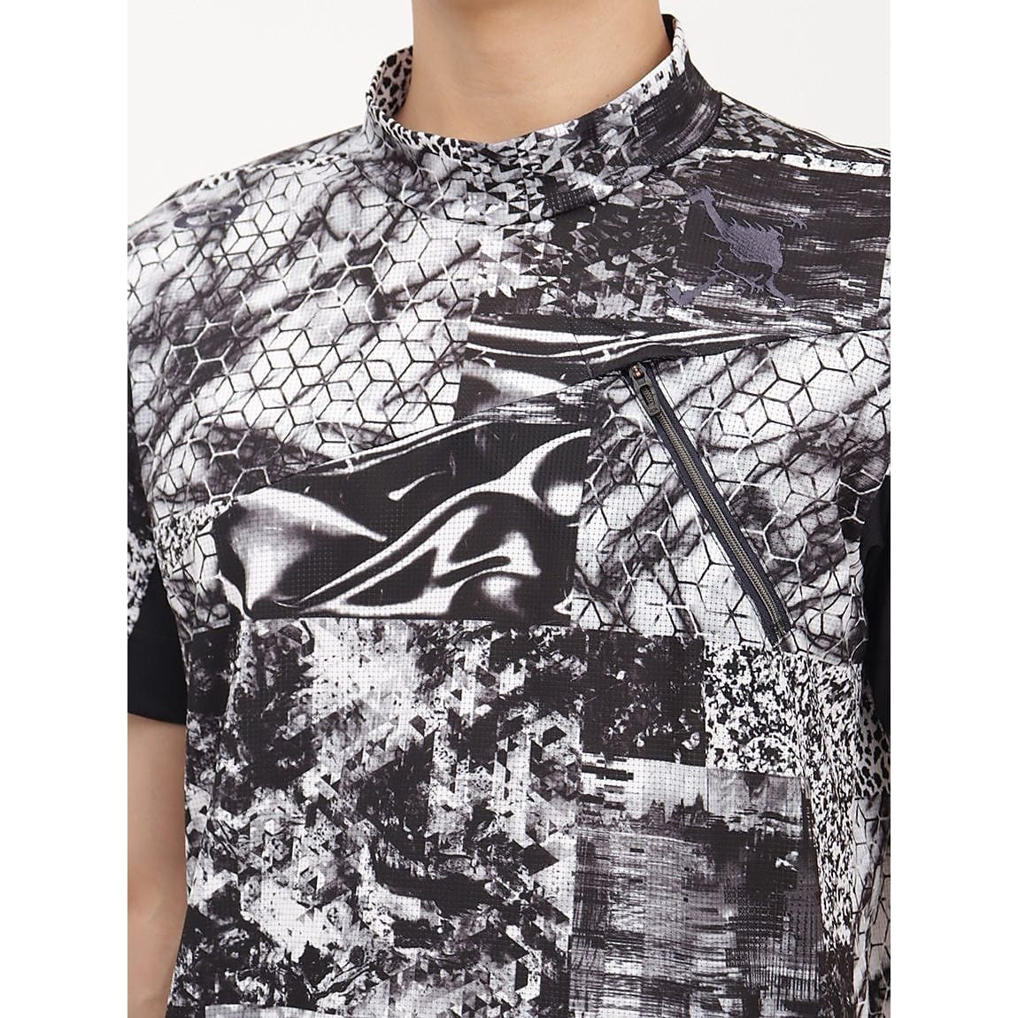 SKULL ICY BREATH DIGITAL MOCK SHIRT